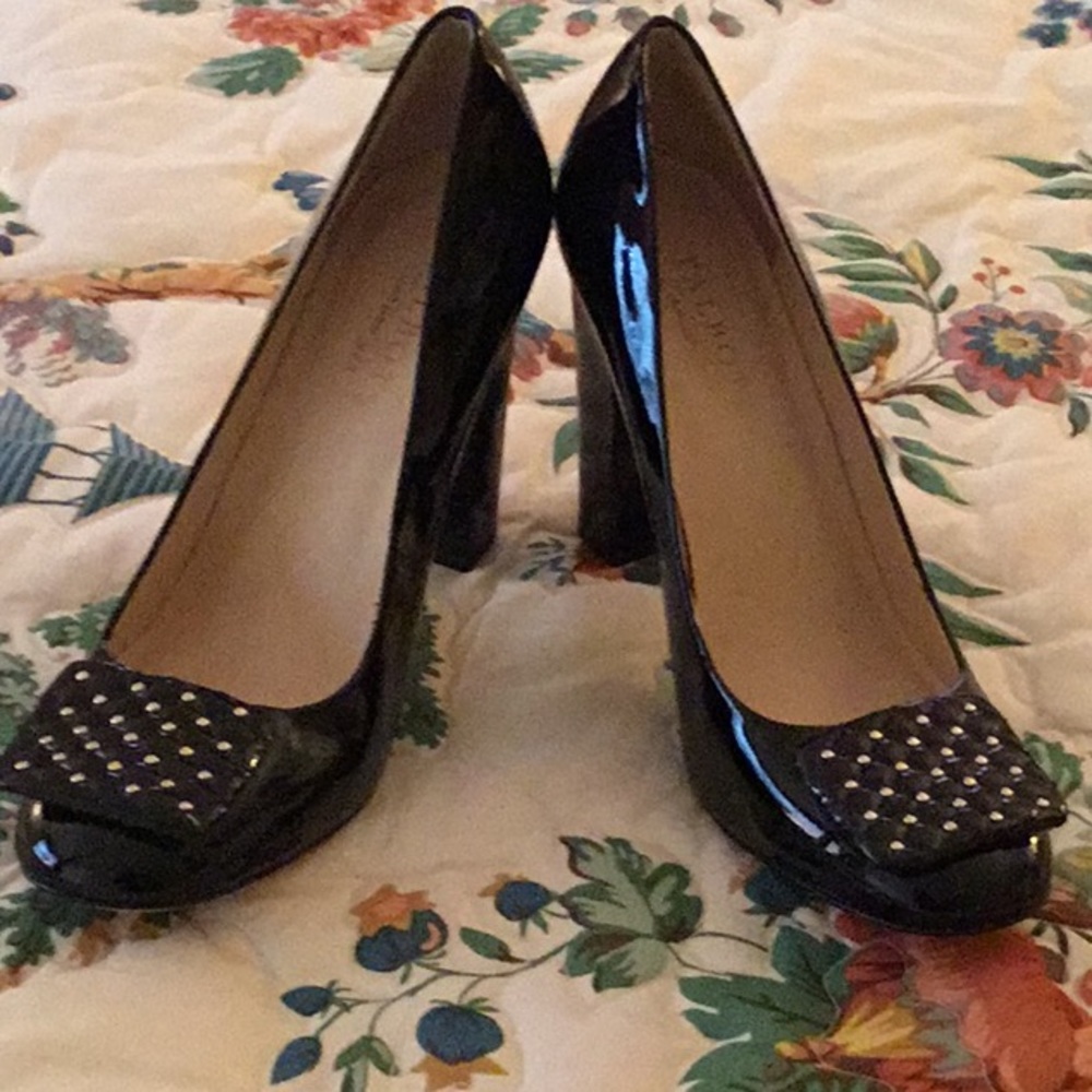 Talbots Black patent leather heels